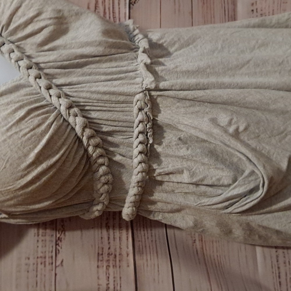 Anthropologie Deletta Gray Braid Detail Tank Top - Picture 3 of 7